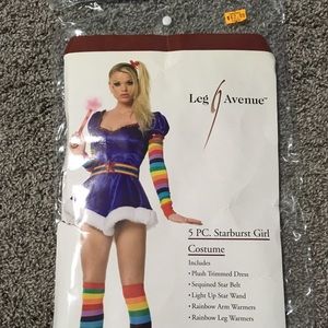 Rainbow Bright/Star Girl Costume.  Size Large